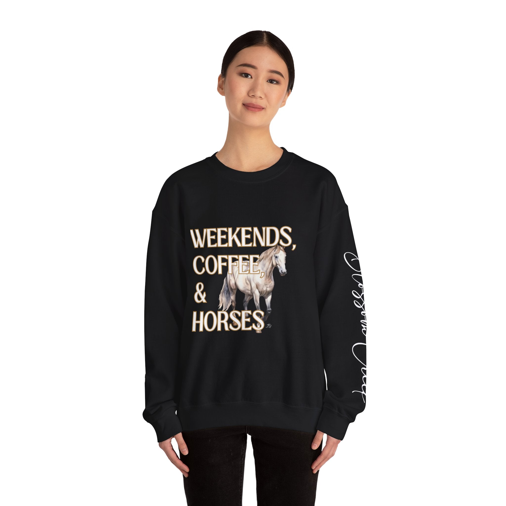Weekends, Coffee, and Horses Pullover