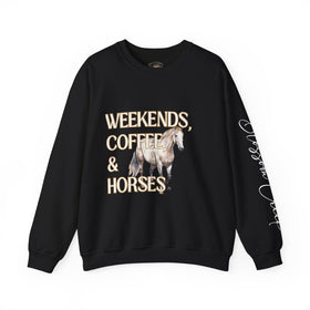 Weekends, Coffee, and Horses Pullover
