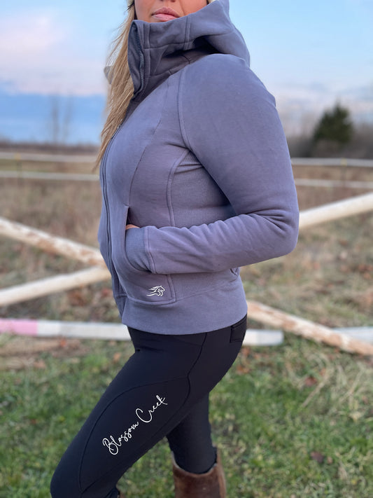 Felicity Warmth Breech - Double Lined, Full Seat in Stone Blue