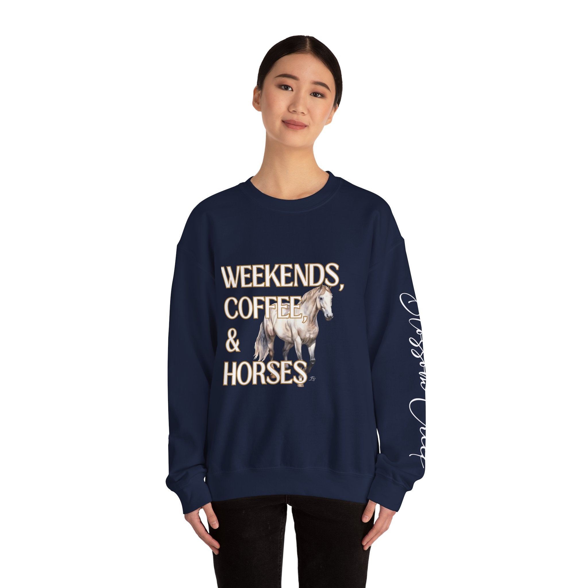 Weekends, Coffee, and Horses Pullover