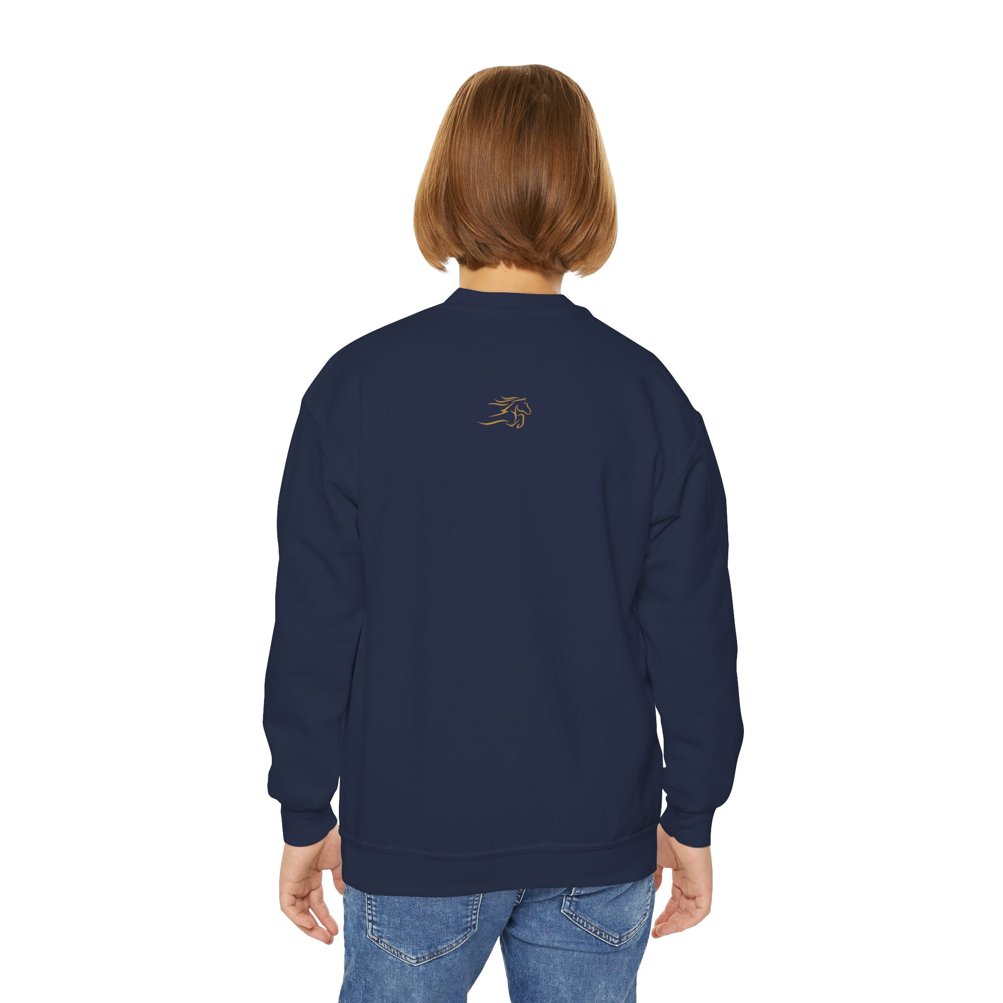 Cozy Youth Crewneck Sweatshirt, Perfect for School, Birthdays, Casual Wear, Gift for Kids, Custom Design Available