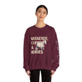 Load image into Gallery viewer, Weekends, Coffee, and Horses Pullover
