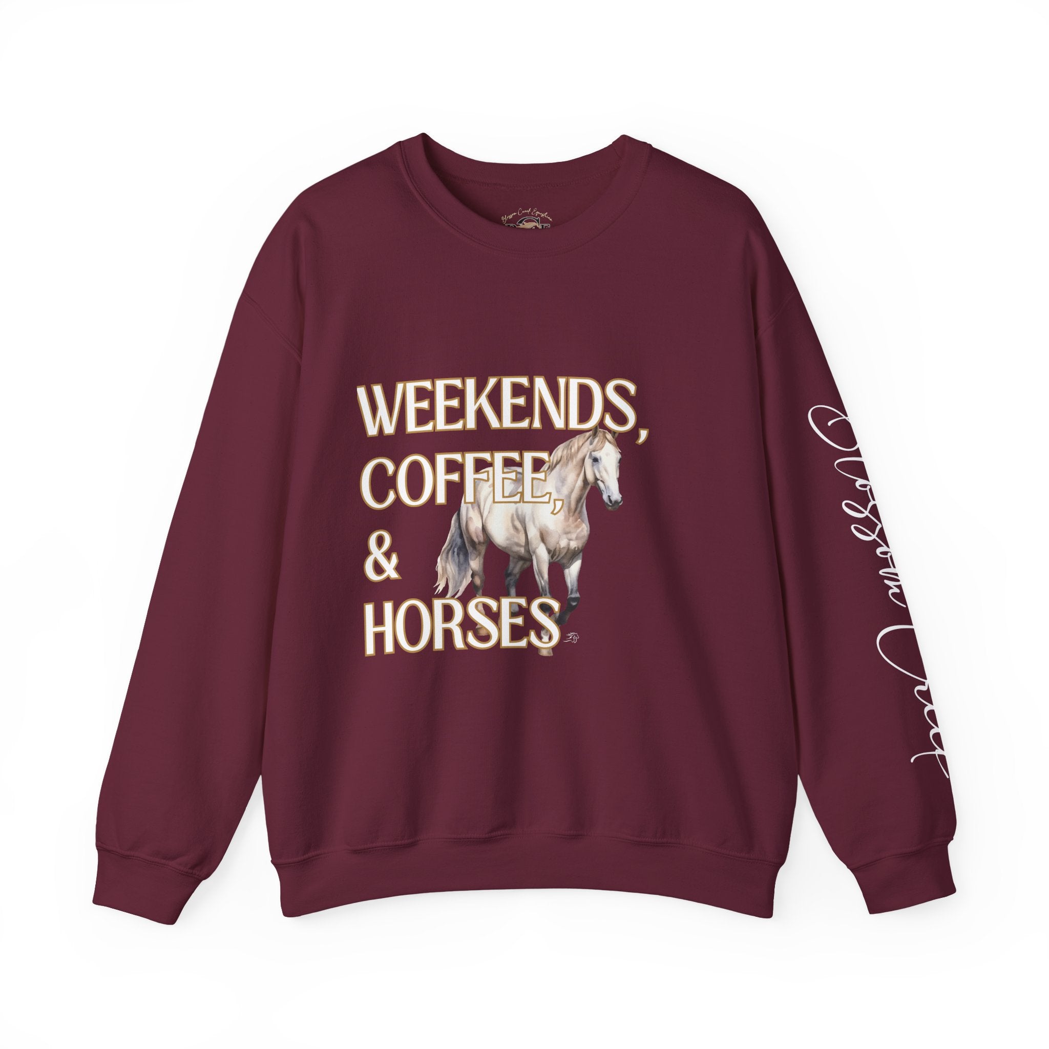 Weekends, Coffee, and Horses Pullover