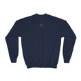 Load image into Gallery viewer, Cozy Youth Crewneck Sweatshirt, Perfect for School, Birthdays, Casual Wear, Gift for Kids, Custom Design Available
