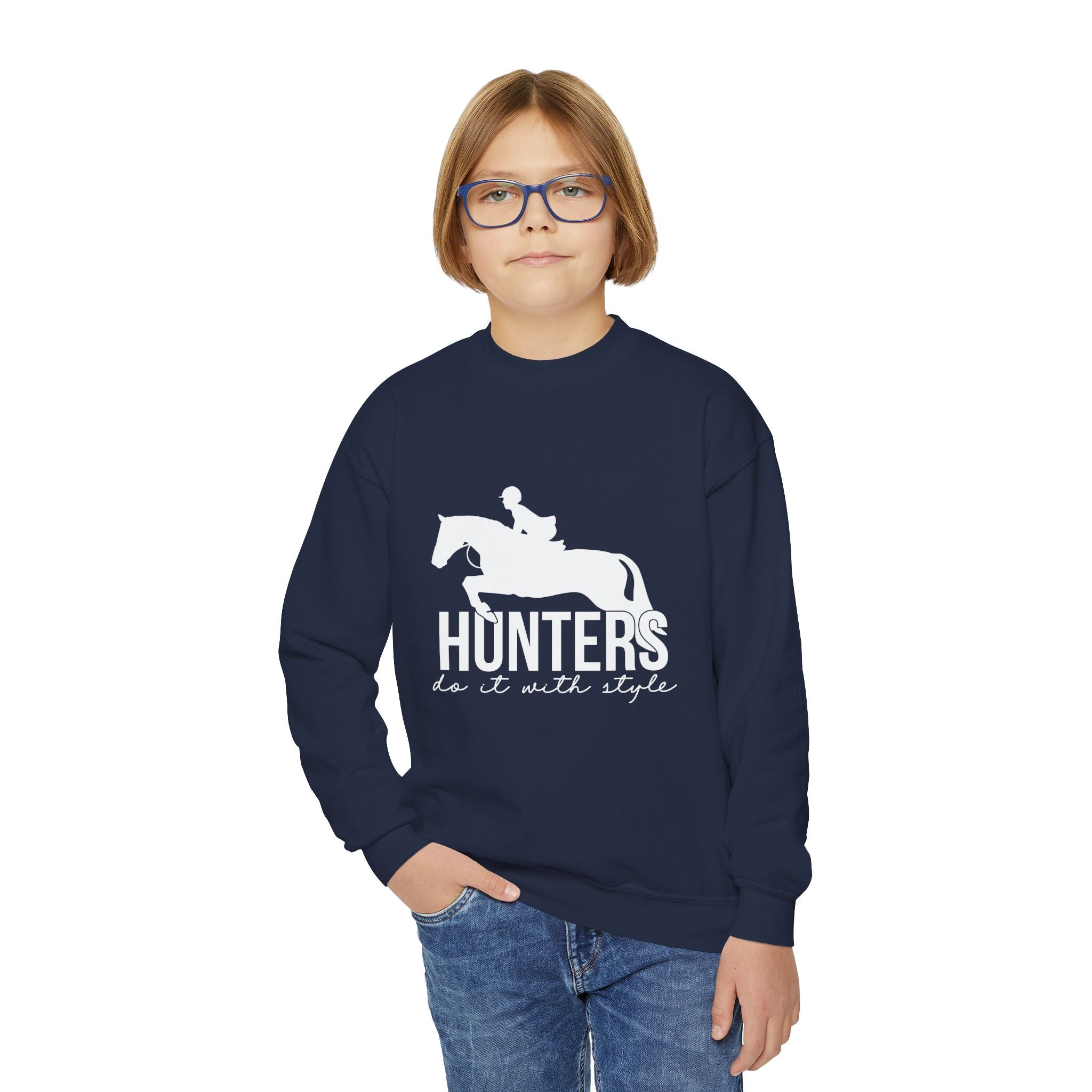 Cozy Youth Crewneck Sweatshirt, Perfect for School, Birthdays, Casual Wear, Gift for Kids, Custom Design Available
