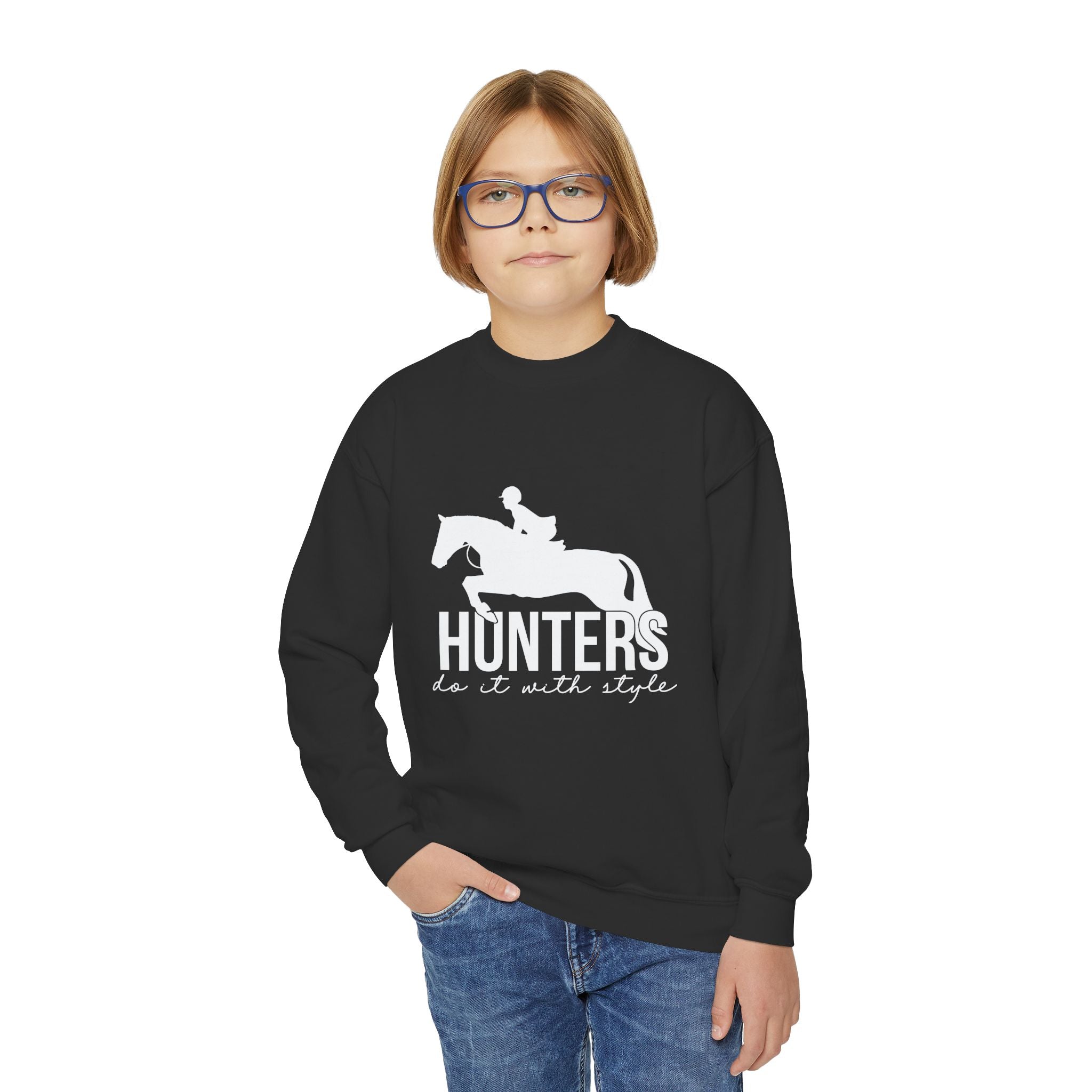 Cozy Youth Crewneck Sweatshirt, Perfect for School, Birthdays, Casual Wear, Gift for Kids, Custom Design Available