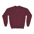 Load image into Gallery viewer, Cozy Youth Crewneck Sweatshirt, Perfect for School, Birthdays, Casual Wear, Gift for Kids, Custom Design Available
