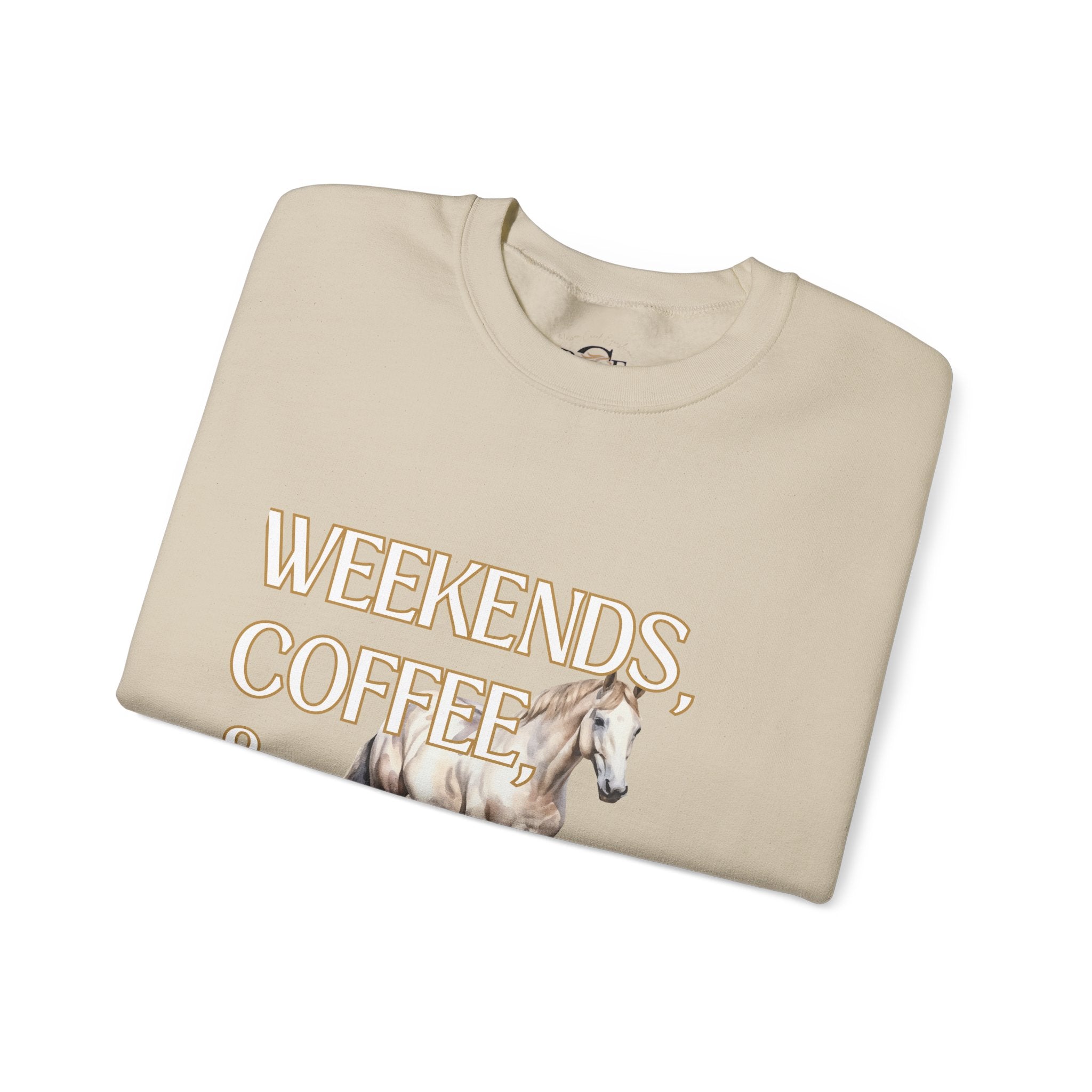 Weekends, Coffee, and Horses Pullover