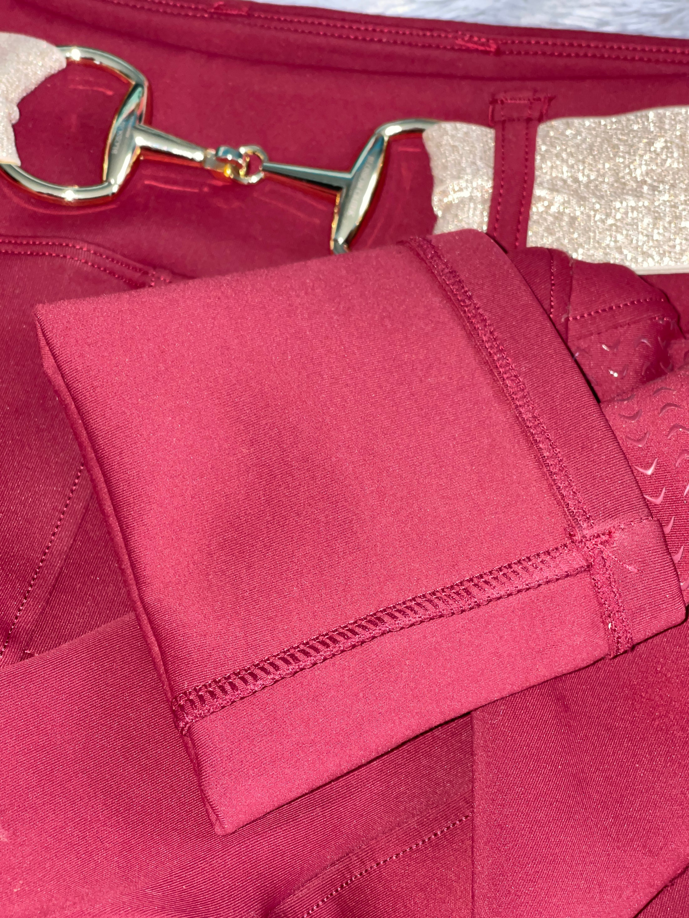 Felicity Warmth Breech - Double Lined, Full Seat in Cranberry