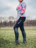 Load image into Gallery viewer, Blushing Floral Fleece 1/4 Zip