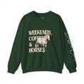 Load image into Gallery viewer, Weekends, Coffee, and Horses Pullover