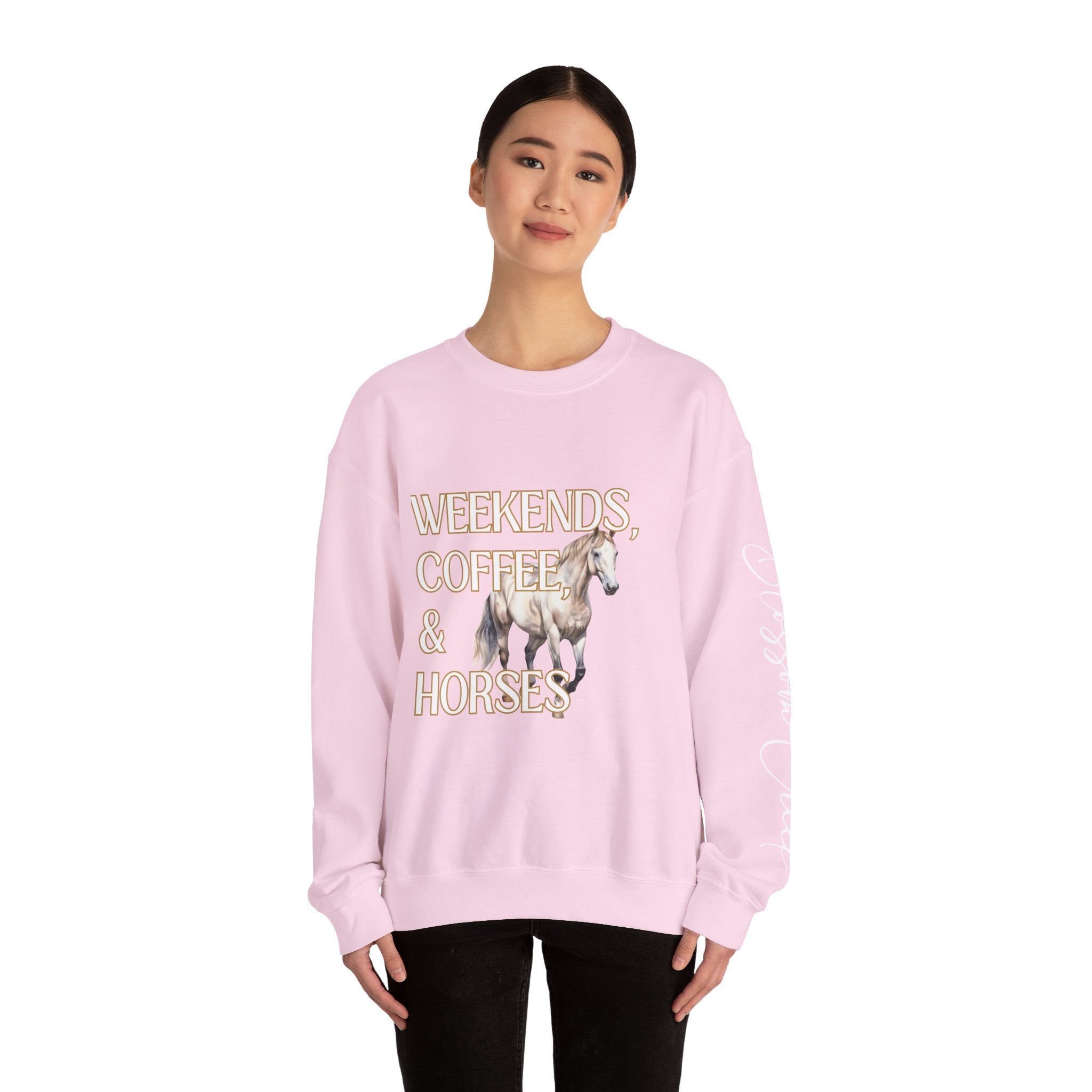 Weekends, Coffee, and Horses Pullover