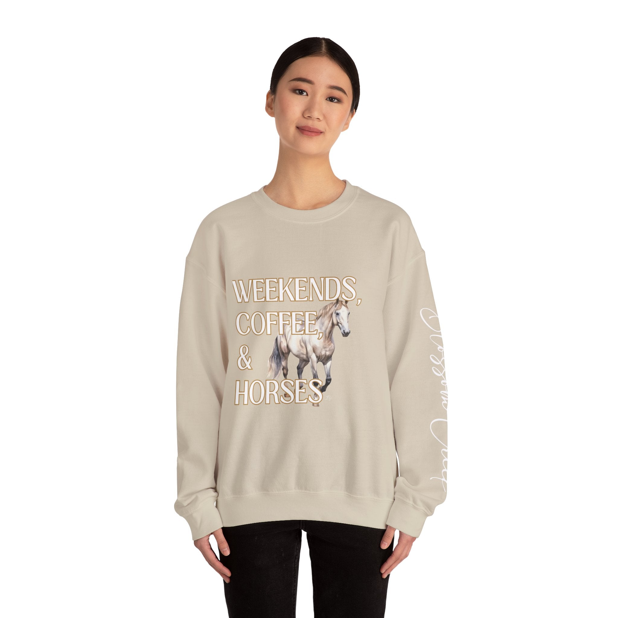 Weekends, Coffee, and Horses Pullover