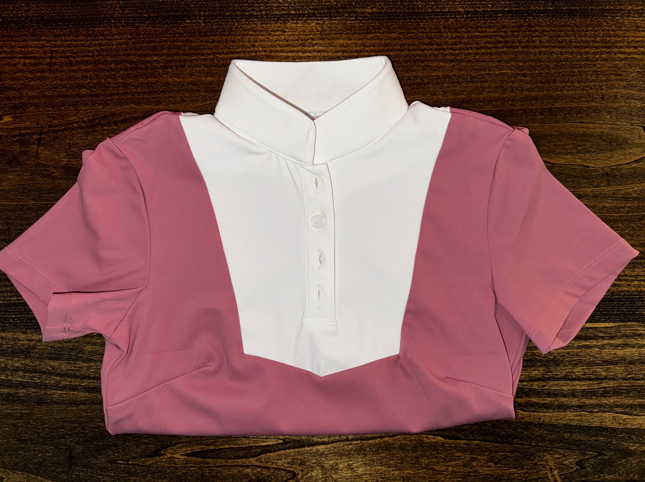 Aurora Breeze Ladies Vented PRO top, 1/4 Button Short Sleeve
