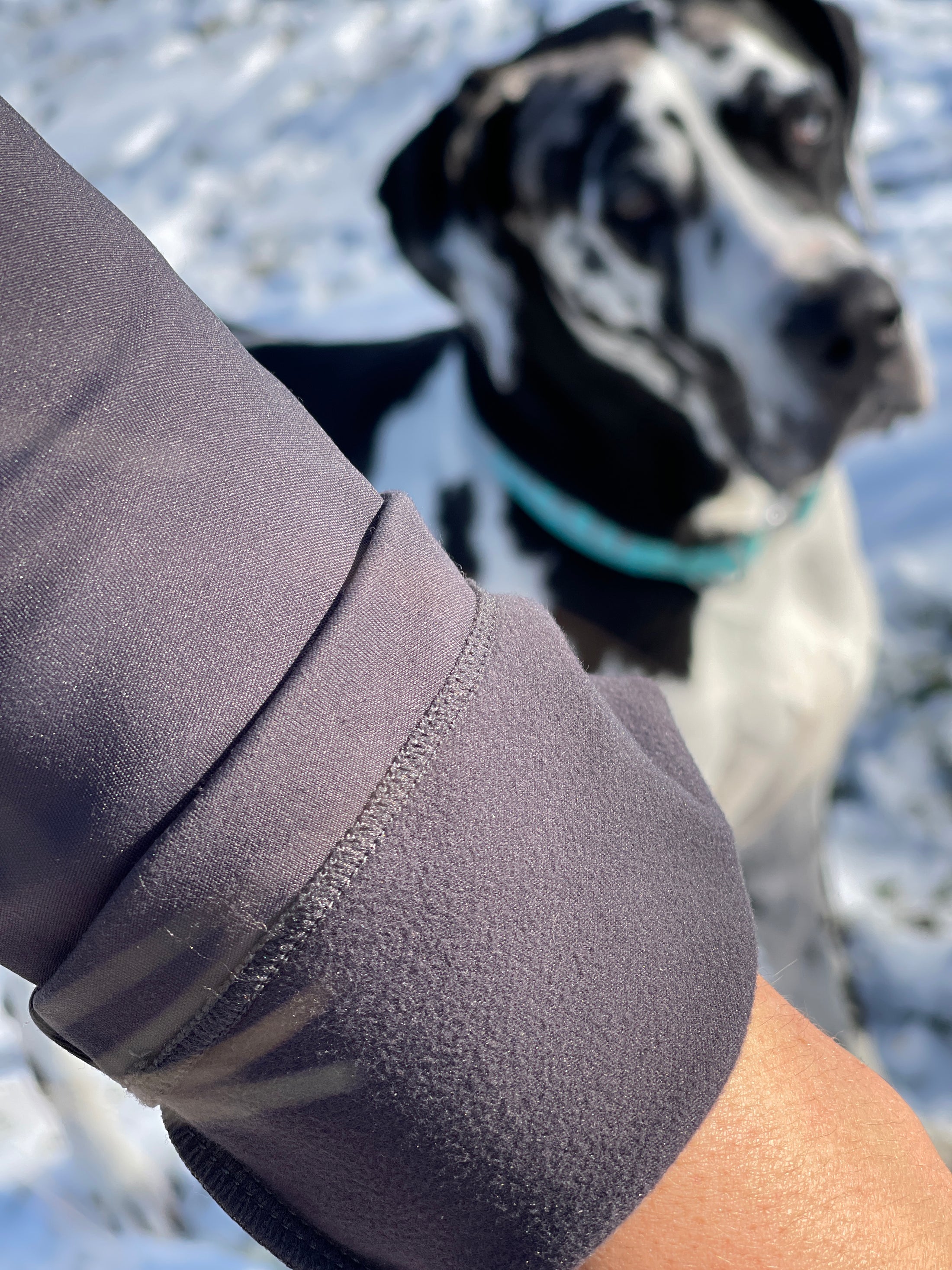 Natalie 1/4 Zip, Glacier Grey - Fleece Lined Long Sleeve