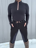 Load image into Gallery viewer, Midnight Peach Fleece 1/4 Zip