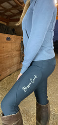 Load image into Gallery viewer, Felicity Warmth Breech - Double Lined, Full Seat in Stone Blue
