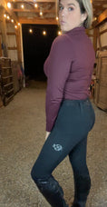 Load image into Gallery viewer, Natalie 1/4 Zip, Rosewood - Long Sleeve