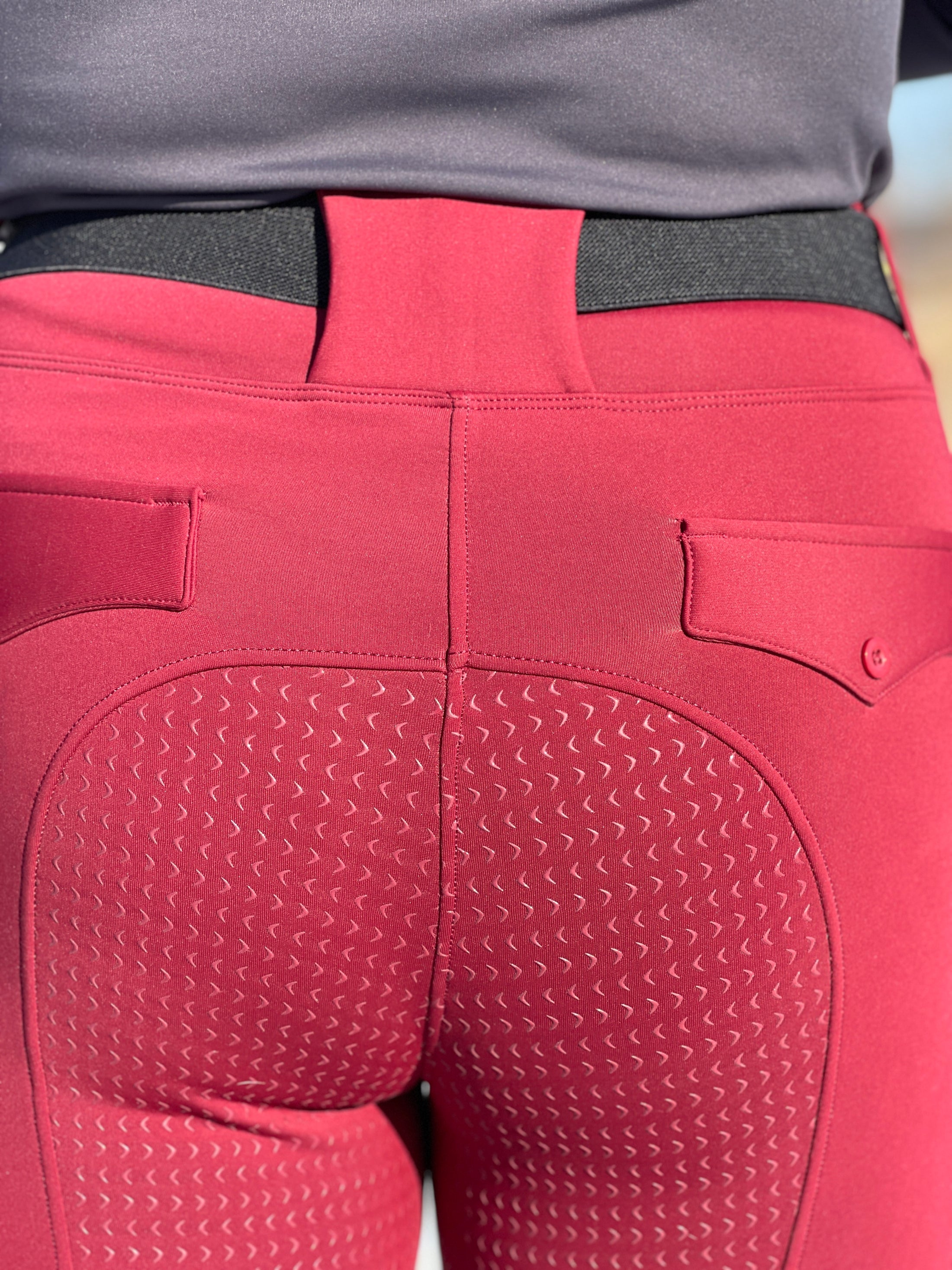 Felicity Warmth Breech - Double Lined, Full Seat in Cranberry