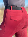 Load image into Gallery viewer, Felicity Warmth Breech - Double Lined, Full Seat in Cranberry
