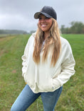 Load image into Gallery viewer, Molly - Rose Gold 1/4, Zip Thumb Hole, Oversize Sweatshirt