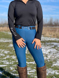 Load image into Gallery viewer, Natalie 1/4 Zip, Midnight Black - Fleece Lined Long Sleeve