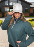 Load image into Gallery viewer, Molly - Rose Gold 1/4, Zip Thumb Hole, Oversize Sweatshirt
