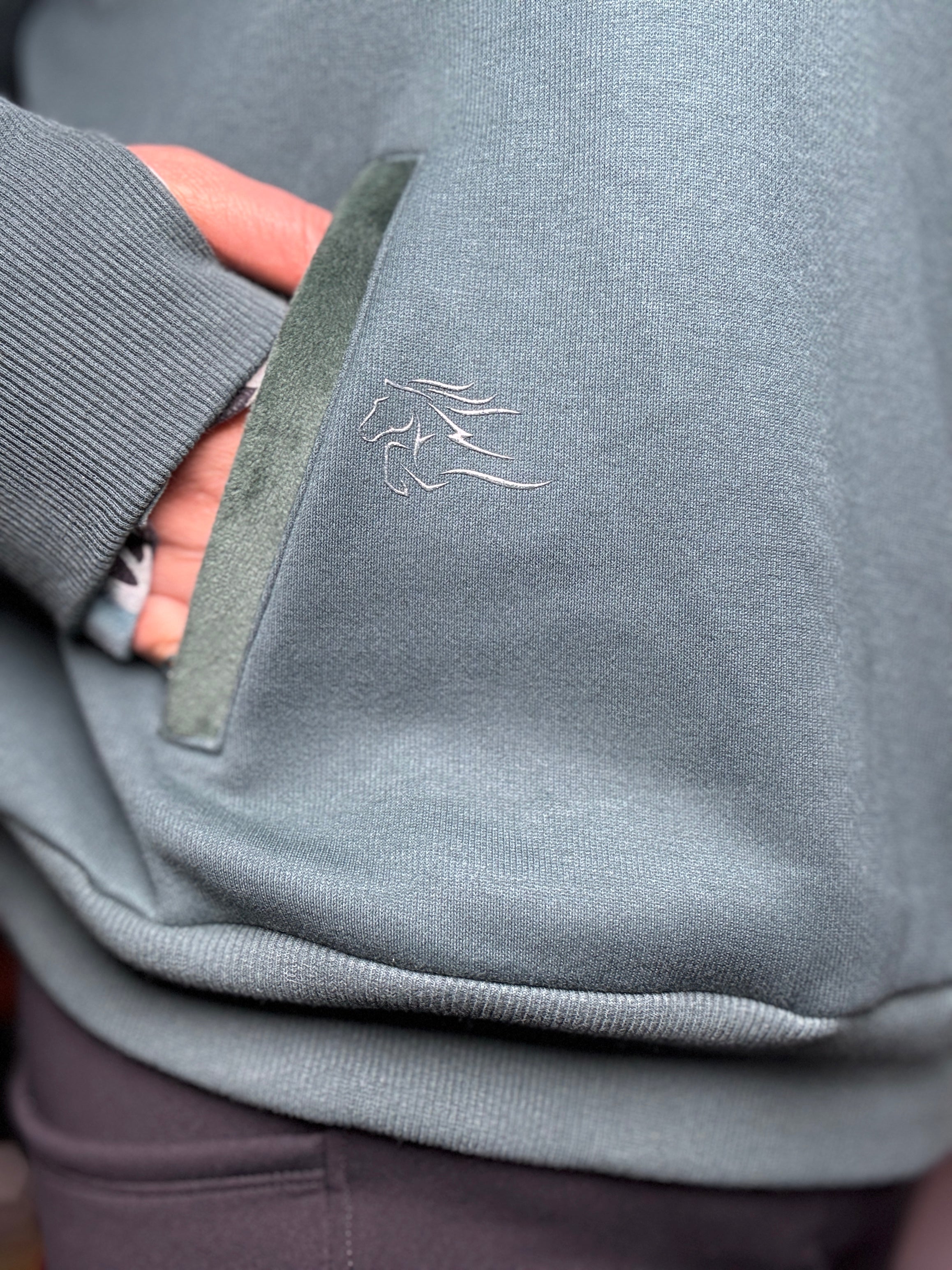 Molly - Rose Gold 1/4, Zip Thumb Hole, Oversize Sweatshirt – Ride BCE
