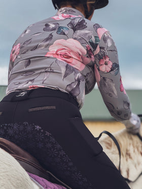 Flame Thermal Breech - Thick Fleece Lined, Full Seat in Midnight Black