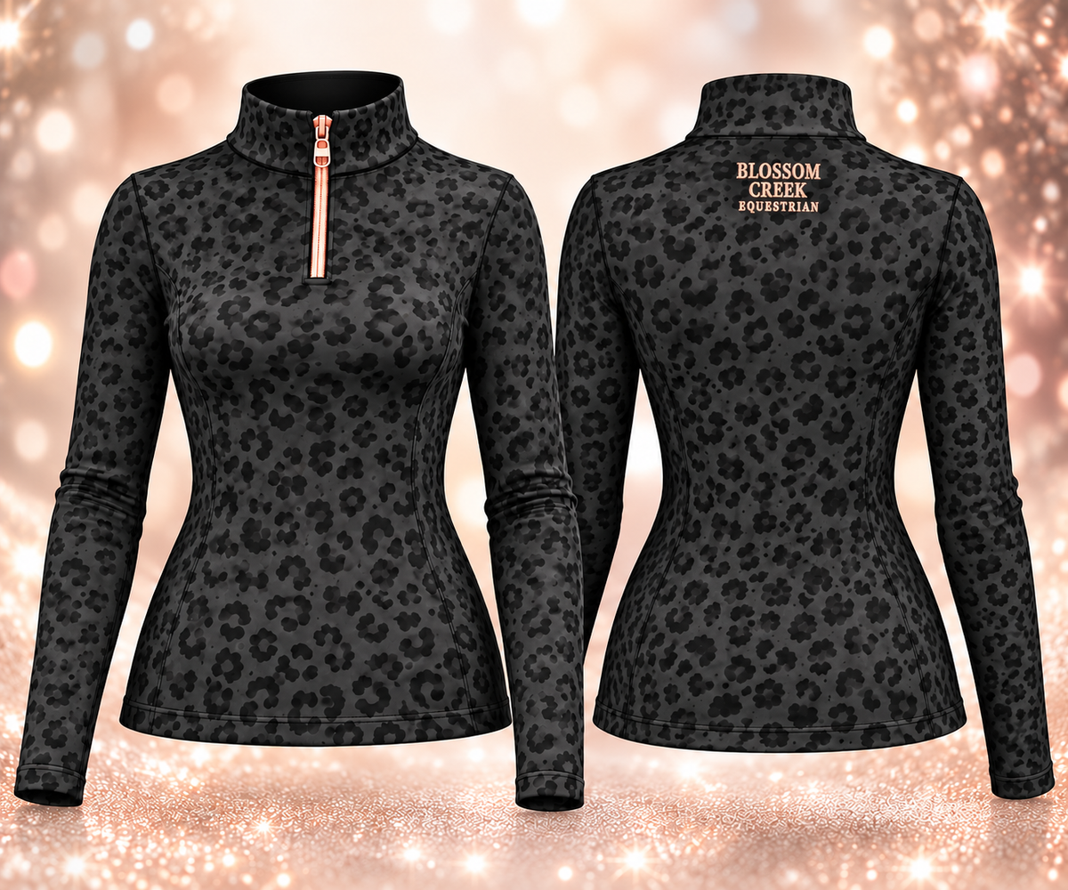 Ghost Leopard ¼ Zip Sun Shirt, Women's (Pre-order)