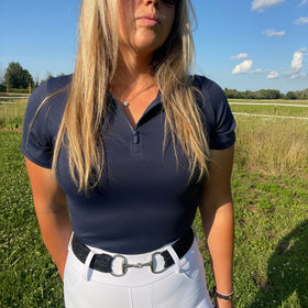 Natalie 1/4 Zip, UPF Fabric, Short sleeve
