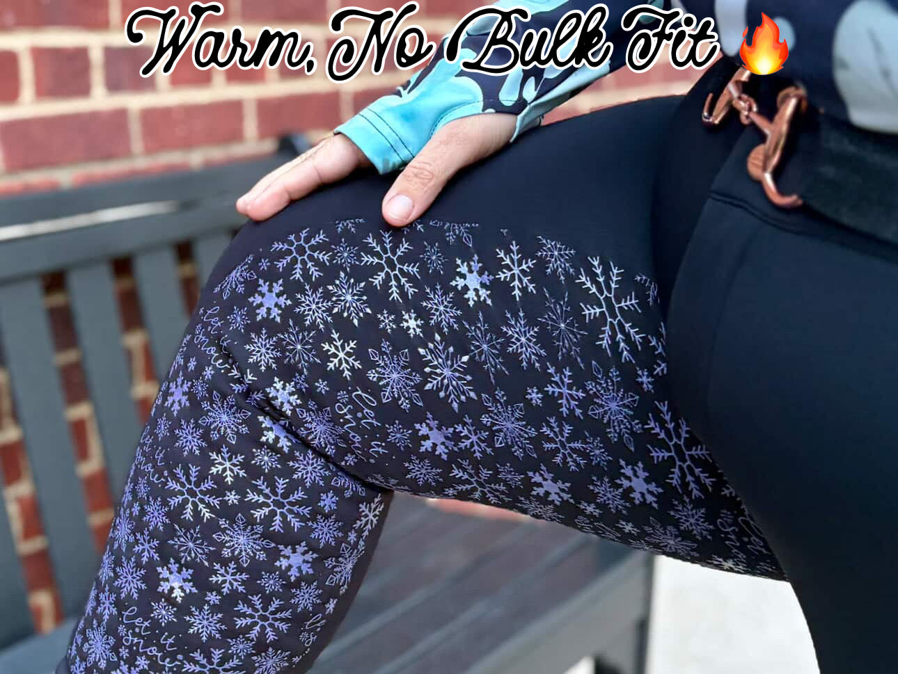 🔥 Flame Thermal Breech - Thick Fleece Lined, Full Seat in Midnight Black-new sizing