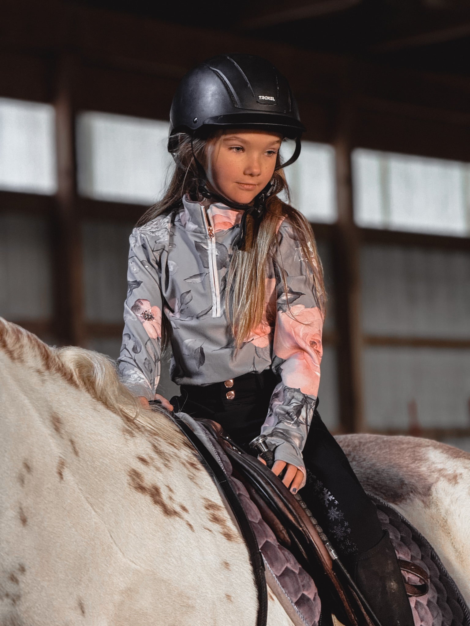 Blushing Floral Fleece 1/4 Zip – BCE Apparel