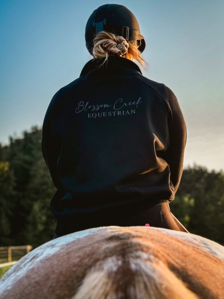 Pull femme Goode Rider équestre quart zippé haut marron petite équitation Pull femme Goode Rider équestre quart zippé haut marron petite équitation