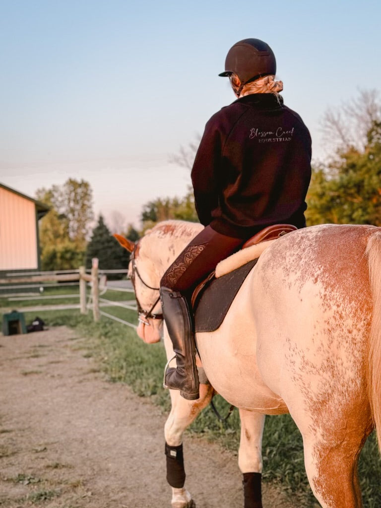 Molly - Rose Gold 1/4, Zip Thumb Hole, Oversize Sweatshirt