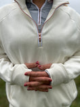 Load image into Gallery viewer, Molly - Rose Gold 1/4, Zip Thumb Hole, Oversize Sweatshirt
